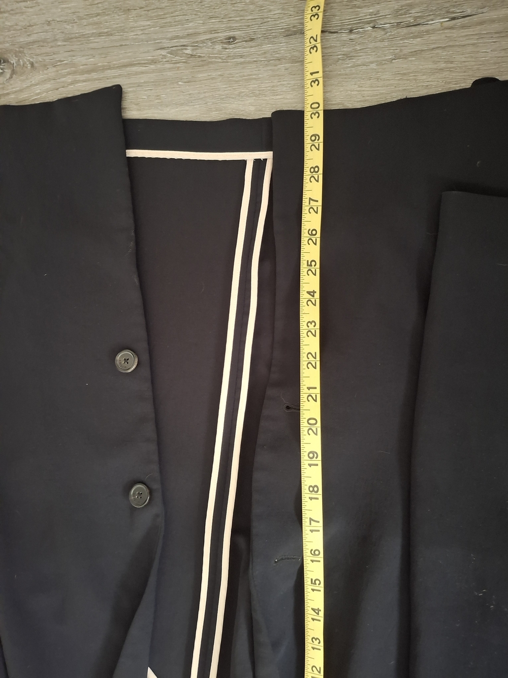 Wilfred Black Notch-Lapel Blazer with Cream Lining - Picture 5 of 5